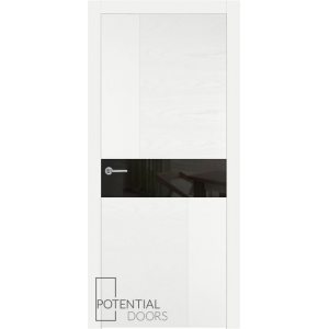 Potential Doors 408.57 ДО Белый 9003 Зеркало графит
