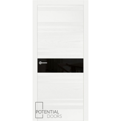 Potential Doors 409.57 ДО Белый 9003 Лакобель черный