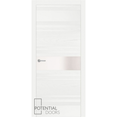 Potential Doors 409.57 ДО Белый 9003 Зеркало сатинато