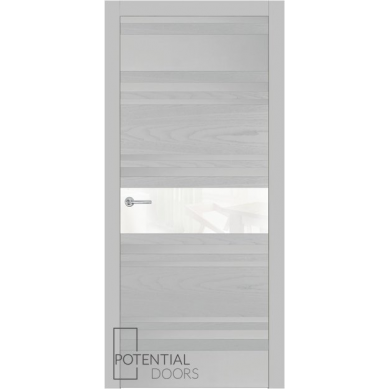 Potential Doors 409.57 ДО Светло-Серый 7047 Лакобель белый
