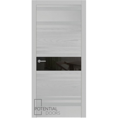 Potential Doors 409.57 ДО Светло-Серый 7047 Зеркало графит