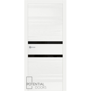 Potential Doors 409.74 ДО Белый 9003 Лакобель черный
