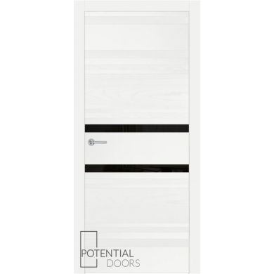 Potential Doors 409.74 ДО Белый 9003 Лакобель черный
