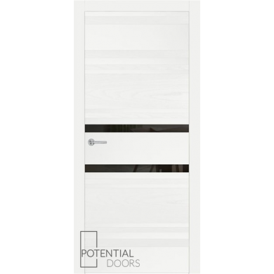 Potential Doors 409.74 ДО Белый 9003 Зеркало графит