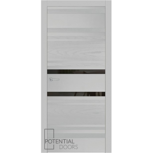 Potential Doors 409.74 ДО Светло-Серый 7047 Зеркало графит