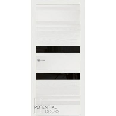 Potential Doors 409.75 ДО Белый 9003 Лакобель черный