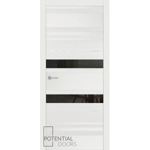 Potential Doors 409.75 ДО Белый 9003 Зеркало графит