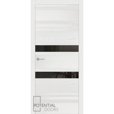 Potential Doors 409.75 ДО Белый 9003 Зеркало графит