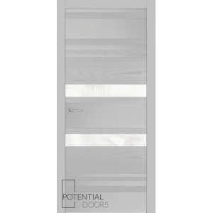 Potential Doors 409.75 ДО Светло-Серый 7047 Лакобель белый