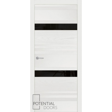 Potential Doors 409.76 ДО Белый 9003 Лакобель черный