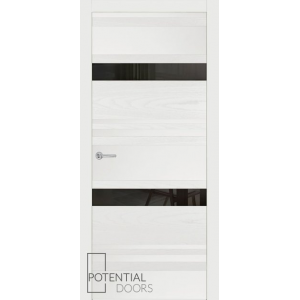 Potential Doors 409.76 ДО Белый 9003 Зеркало графит