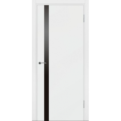 Potential Doors Enamel Flat 53 ДО Белый RAL 9003 Лакобель черный
