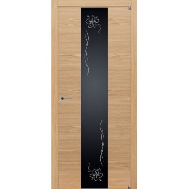 Potential Doors Texture 352 ДО Дуб Натур Триплекс черная лилия