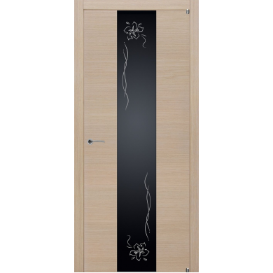 Potential Doors Texture 352 ДО Дуб Прованс Триплекс черная лилия