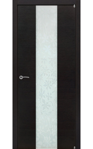 Potential Doors Potential Doors Texture 352 ДО Дуб Шарколь Триплекс белые цветы
