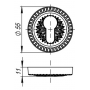 Armadillo Накладка Armadillo CYLINDER ET/CL-GOLD-24 Золото 24К 2 шт.