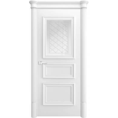 Межкомнатная дверь Виченца 3 Контур Антей Эмаль белая