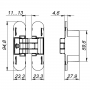 Armadillo Петля скрытой установки Armadillo U3D4000 CP (9540UN3D) хром