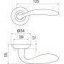 Armadillo Ручка раздельная Armadillo Virgo LD57-1SG/CP-1 матовое золото/хром