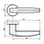 Armadillo Ручка раздельная Armadillo ARC URB2 CP/White-14 Хром/белый