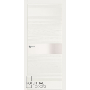 Potential Doors 409.57 ДО Слоновая кость 9010 Зеркало сатинато