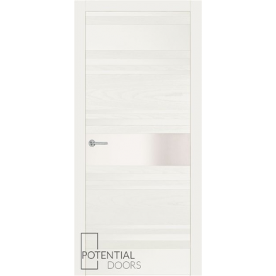 Potential Doors 409.57 ДО Слоновая кость 9010 Зеркало сатинато