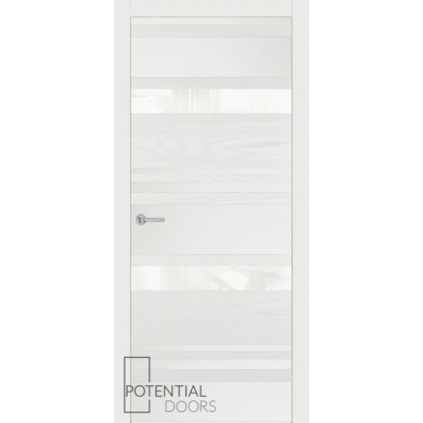 Potential Doors 409.76 ДО Грей 7011 Лакобель белый