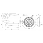 Fuaro Ручка раздельная Fuaro VITA RM SN/CP-3 матовый никель/хром