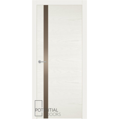 Potential Doors 453 ДО Слоновая кость 9010 Зеркало сатинато бронза