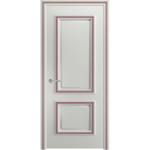 Межкомнатная дверь Итака Эмаль крем + бордо