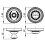 Armadillo Ручка поворотная Armadillo WC-BOLT BK6/CL-SILVER-925 Серебро 925