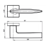 Armadillo Ручка раздельная Armadillo SQUID USQ9 SN-3 Мат никель