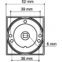 Armadillo Ручка поворотная Armadillo WC-BOLT BK6/SQ-21SG-1 матовое золото