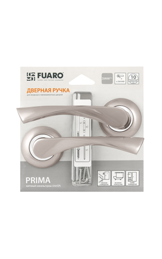 Fuaro Ручка раздельная Fuaro PRIMA RM/HD SN/CP-3 матовый никель/хром
