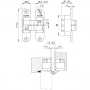 Armadillo Петля скрытой установки Armadillo U3D6200L AB левая (Architect 3D-ACH 60) бронза 60 кг