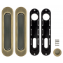 Armadillo Ручка для раздвижных дверей Armadillo SH010-WAB-11 матовая бронза