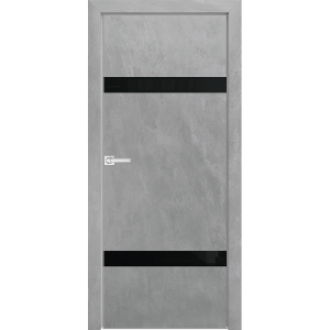 Dariano Space S5, стекло черное, кромка 4 Экошпон бетон серый Стекло черное окрашенное