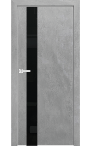 Dariano Space S3, стекло черное, кромка 4 Экошпон бетон серый Стекло черное окрашенное