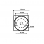 Armadillo Ручка поворотная Armadillo WC-BOLT BK6/SQ-21ABL-18 Темная медь