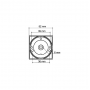 Armadillo Ручка поворотная Armadillo WC-BOLT BK6/SQ-21SN-3 матовый никель