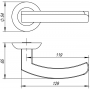 Fuaro Ручка раздельная Fuaro ALFA AR CP-8 хром, квадрат 8x140 мм, стяжки M4(10*50*50)