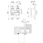 Armadillo Петля скрытой установки Armadillo U3D4200L BL левая (Architect 3D-ACH 40) черный 40 кг