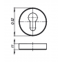 Armadillo Накладка Armadillo CYLINDER ET URB CP-8 Хром, 2 шт