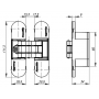 Armadillo Петля скрытой установки с 3D-регулировкой Armadillo 11160UN3D (Architect 3D-ACH Universal 60) SC «матовый хром»