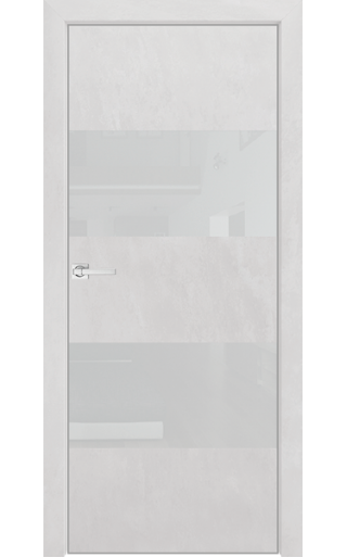Dariano Space S10, стекло белое, кромка 4 Экошпон бетон светлый Стекло белое окрашенное
