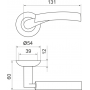 Armadillo Ручка раздельная Armadillo Vega LD21-1GP/CP-2 золото/хром