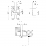 Armadillo Петля скрытой установки Armadillo U3D4200R SN правая (Architect 3D-ACH 40) мат. никель 40 кг