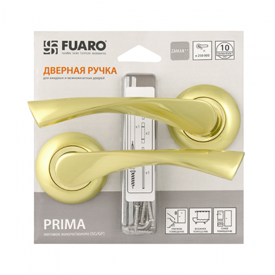 Fuaro Ручка раздельная PRIMA RM/HD SG/GP-4 матовое золото/золото