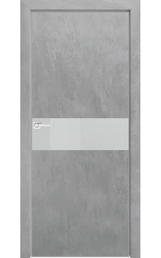 Dariano Space S4, стекло белое, кромка 4 Экошпон бетон серый Стекло белое окрашенное