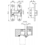 Armadillo Петля скрытой установки Armadillo с 3D-регулировкой Architect 3D-ACH 60 SC («матовый хром»), лев., 60 кг